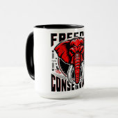 赤象 | Faith Family Freedom Conservative マグカップ (正面左)