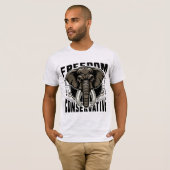 赤象 | Faith Family Freedom Conservative Tシャツ (正面フル)