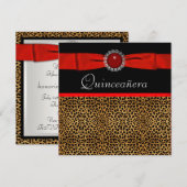 赤豹の赤いキンセンニェラの招待状 招待状 (正面/裏面)