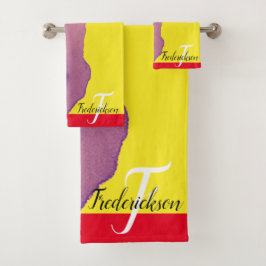 赤赤面ピンクカラーパレット2021 バスタオルセット