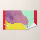 赤赤面ピンクカラーパレット2021 バスタオルセット (ハンドタオル)