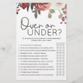 赤赤面フローラバラゲームオーバー チラシ (正面)