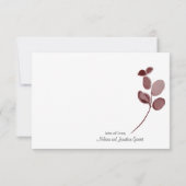 赤赤面フローラバラ エレガント サンキューカード (裏面)