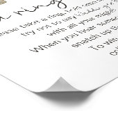 赤赤面フローラバラItゲームにリングや輪を置く ポスター (角)