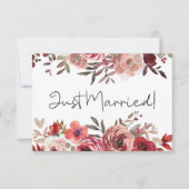 赤赤面フローラ結婚バラたった今結婚しました (正面)