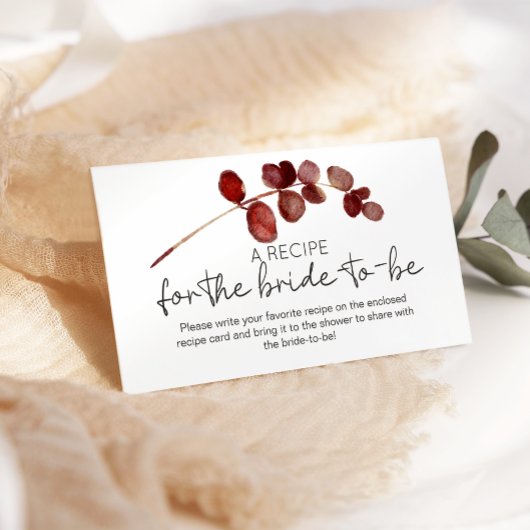 赤赤面フローラ結婚バラレシピ エンクロージャーカード