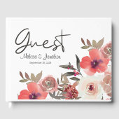 赤赤面フローラ結婚バラ ゲストブック (正面)