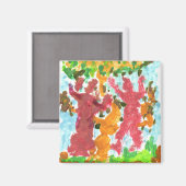 赤踊り姿磁石 マグネット (正面/裏面)