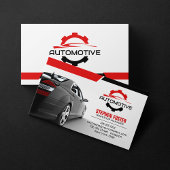 赤車の車修理自動車部品 名刺