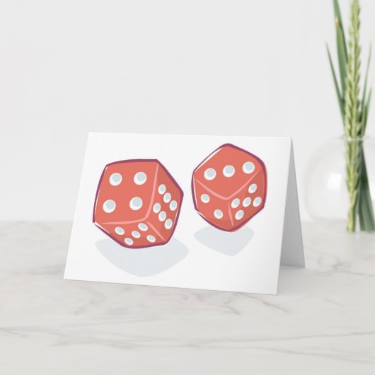 赤転がサイコロ カード (正面)