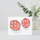 赤転がサイコロ ポストカード (スタンド正面)