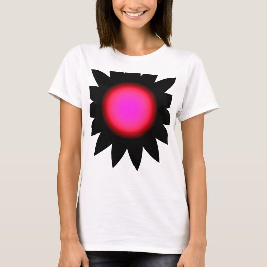 赤輝くピンク Tシャツ (正面)