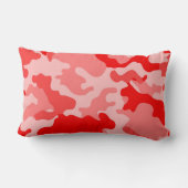 赤迷彩柄腰枕 ランバークッション (裏面)