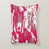 赤迷彩柄 アクセントクッション (正面(垂直))