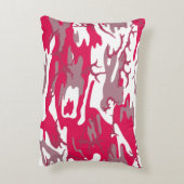 赤迷彩柄 アクセントクッション (裏面(縦))