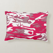 赤迷彩柄 アクセントクッション (裏面)