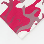 赤迷彩柄 フリースブランケット (角)