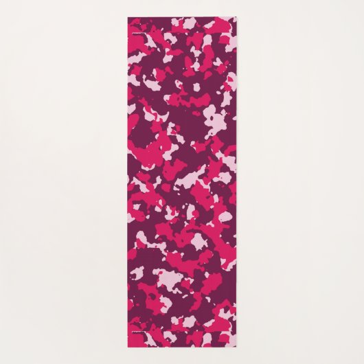 赤迷彩柄 ヨガマット (裏面)