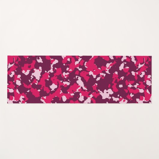 赤迷彩柄 ヨガマット (正面(横))