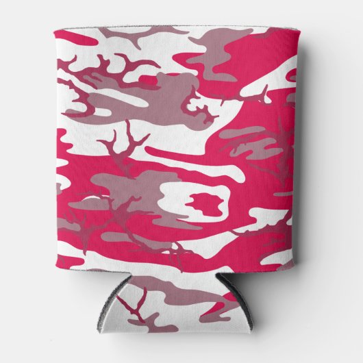 赤迷彩柄 缶クーラー (正面)