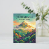 赤道ギニアのンコレンタンガン山 ポストカード (スタンド正面)