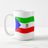 赤道ギニアの国旗マグカップ コーヒーマグカップ (左)