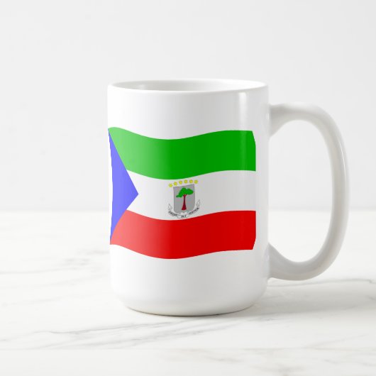 赤道ギニアの国旗マグカップ コーヒーマグカップ (右)