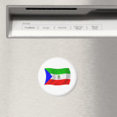 赤道ギニアの国旗マグネット マグネット (インサイチュ (食洗機))