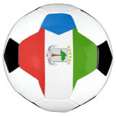 赤道ギニアの国旗 サッカーボール (回転)