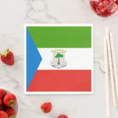 赤道ギニアの国旗 スタンダードランチョンナプキン (インサイチュ)