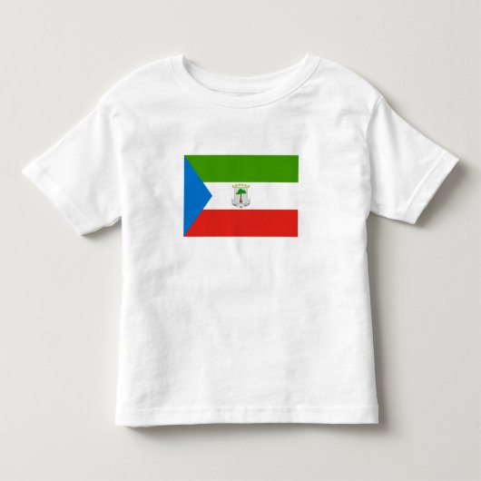 赤道ギニアの国旗 トドラーTシャツ (正面)