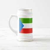 赤道ギニアの国旗 ビールジョッキ (左)