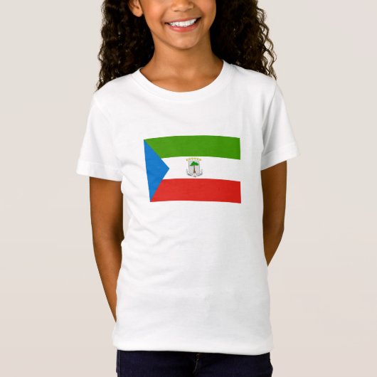 赤道ギニアの国旗 Tシャツ (正面)
