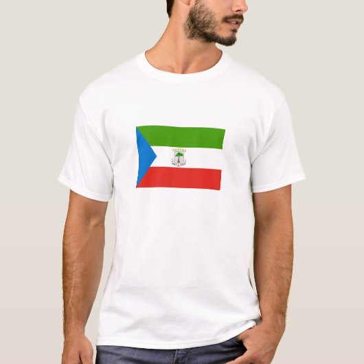 赤道ギニアの国旗 Tシャツ (正面)