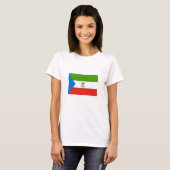 赤道ギニアの国旗 Tシャツ (正面フル)
