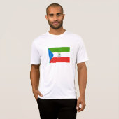 赤道ギニアの国旗 Tシャツ (正面フル)