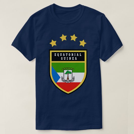 赤道ギニアの国軍服 Tシャツ (デザイン正面)