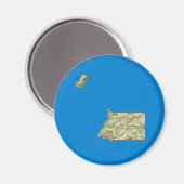 赤道ギニアの地図マグネット マグネット (正面/裏面)