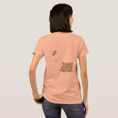赤道ギニアの旗と地図のTシャツ Tシャツ (裏面フル)