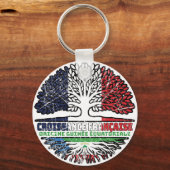 赤道ギニアエクアトギニアフフランスのランス キーホルダー (正面)