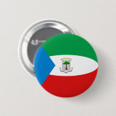 赤道ギニアフィシェイ国旗のボタン 缶バッジ (正面&裏面)