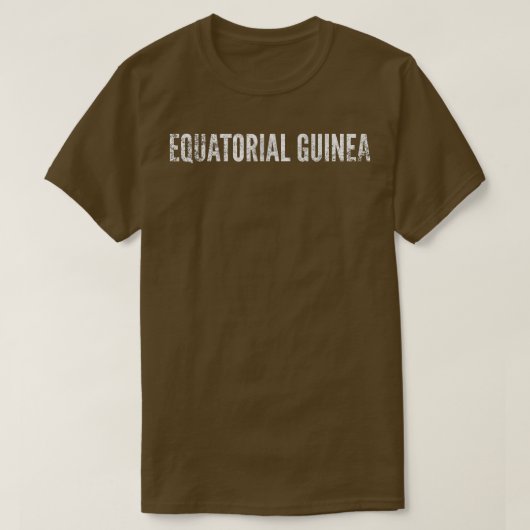 赤道ギニア動揺して図 Tシャツ (デザイン正面)