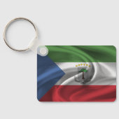 赤道ギニア国旗のキーチェーン キーホルダー (裏面)