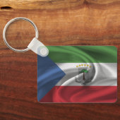 赤道ギニア国旗のキーチェーン キーホルダー (裏面)