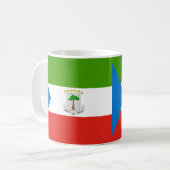 赤道ギニア国旗のセラミック製マグカップ コーヒーマグカップ (正面左)
