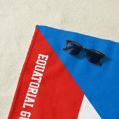 赤道ギニア国旗の壮麗な愛国心 ビーチタオル (インサイチュ)