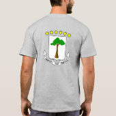 赤道ギニア国旗の独立性お祝い Tシャツ (裏面)