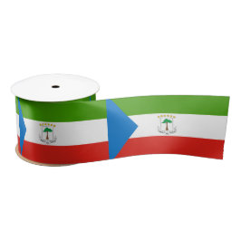 赤道ギニア国旗（アフリカ） サテンリボン