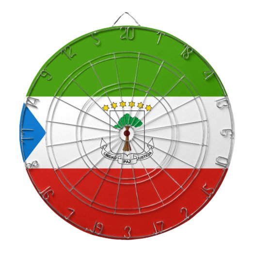 赤道ギニア国旗(アフリカ) ダーツボード (正面)