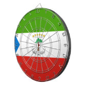 赤道ギニア国旗(アフリカ) ダーツボード (正面右)